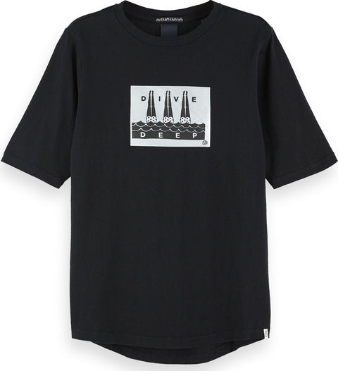 Scotch & Soda Cotton Artwork T-Shirt - Women's