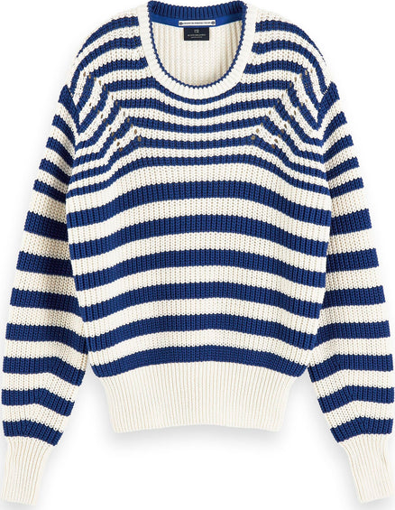 Scotch & Soda Cotton-Blend Chunky Knit Long Sleeve Sweater - Women's