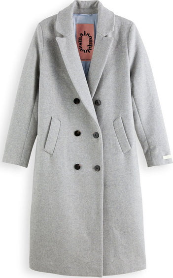 Scotch & Soda Tailored Wool-Blend Double Breasted Coat - Women's
