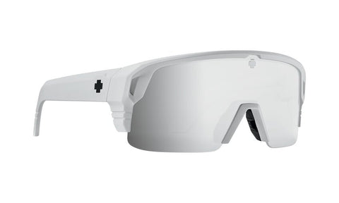 Spy Monolith 5050 Sunglasses  - Matte White - Happy Bronze Platinum Spectra Mirror