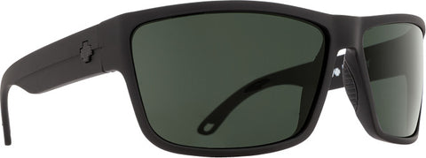 Spy Rocky Sunglasses - Matte Black - Happy Gray Green Polar