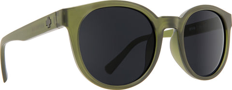 Spy Hi-Fi Sunglasses - Matte Translucent Olive Frame Frame - Gray Lens
