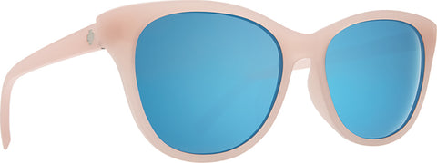 Spy Spritzer Sunglasses - Matte Translucent Blush Frame - Gray with Light Blue Spectra Lens