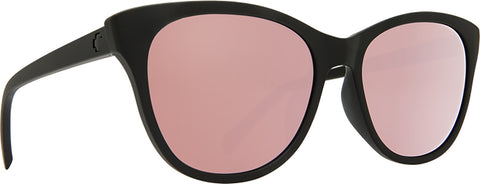 Spy Spritzer Sunglasses - Matte Black Frame - Bronze with Rose Quartz Spectra Lens