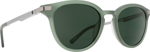 Spy Pismo Sunglasses - Matte Translucent Seaweed Frame - Happy Gray Green Lens