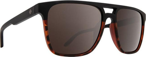 Spy Czar Sunglasses - Soft Matte Black Frame - HD Plus Gray Green Polarized Lens