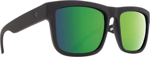 Spy Discord Sunglasses - Soft Matte Black - HD Plus Bronze Polar with Green Spectra Mirror Lens