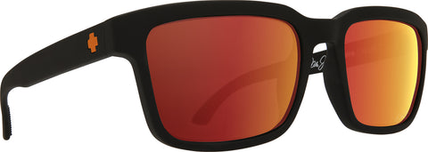 Spy Helm 2 Sunglasses - Matte Black - HD Plus Gray Green with Orange Spectra Mirror Lens - Youth