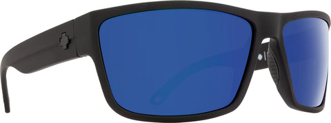 Spy Rocky Sunglasses - Matte Black - HD Plus Dark Gray Green Polar with Dark Blue Spectra Mirror