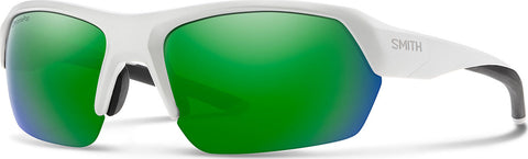 Smith Optics Tempo - Matte White - ChromaPop Sun Green Mirror Lens Sunglasses