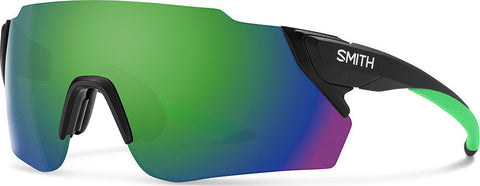Smith Optics Attack Max- Matte Black Reactor - ChromaPop Sun Green Mirror Lens Sunglasses Sunglasses
