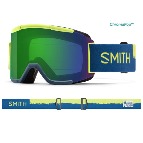 Smith Optics Squad - Acid Resin - Chromapop Everyday Green Mirror + Yellow Lens