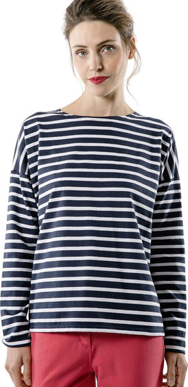 Saint James Minquiers Drop Drop-Shoulder Breton Striped Shirt - Women's