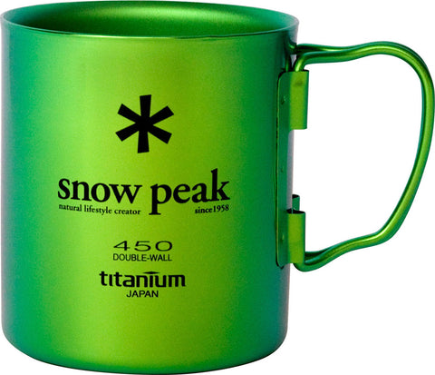 Snow Peak Coloured Titanium Double Wall Cup 450