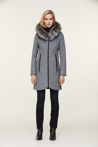 SOIA & KYO Charlena-Xn Wool Coat - Women's