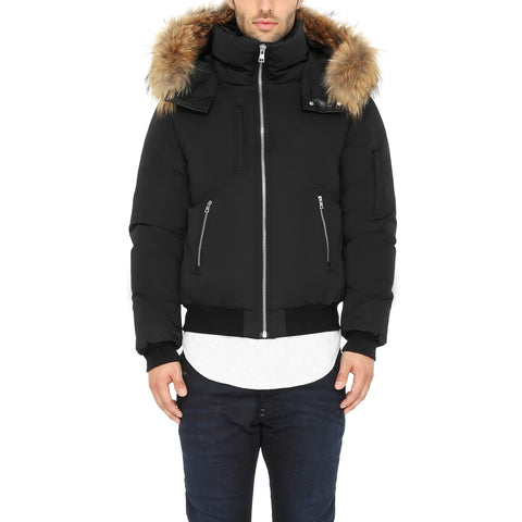 SOIA & KYO Men's Damien Down Coat - Raccoon Fur