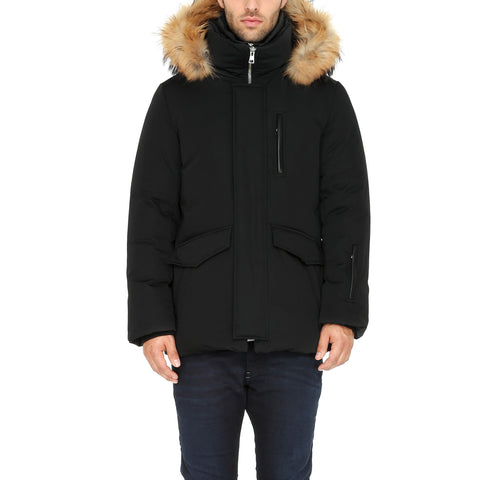 SOIA & KYO Men's Reuben Down Coat - Raccoon Fur