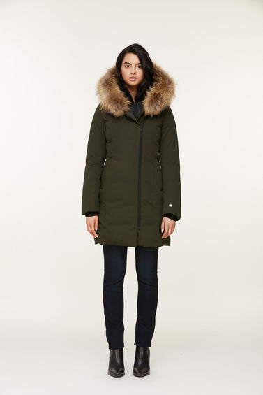 SOIA & KYO Salma-N Hooded Down Coat - Raccoon Fur - Women's