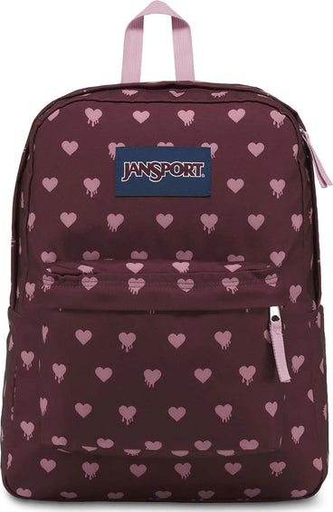 JanSport Superbreak 25L Backpack Russet Red Bleeding Hearts