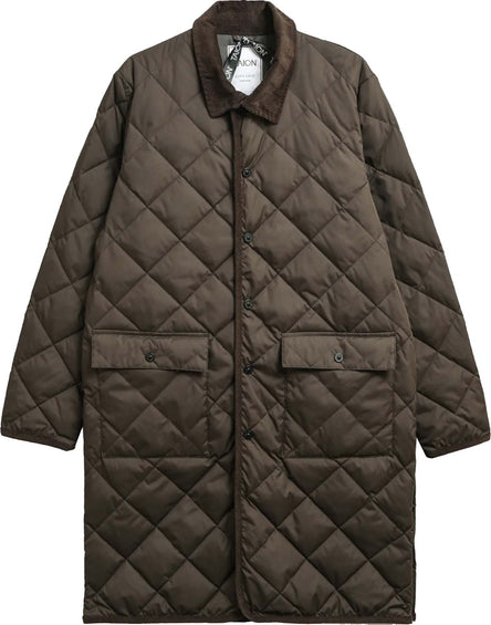 TAION Piping Collar Long Down Coat - Unisex