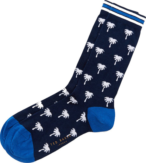 Ted Baker Bistort Mini Palm Tree Cotton Socks - Men's