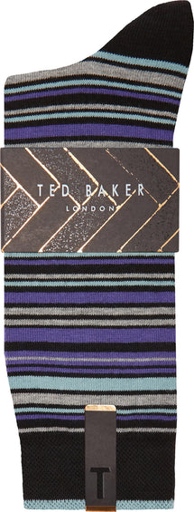 Ted Baker Holyhok Striped Cotton Socks - Mens
