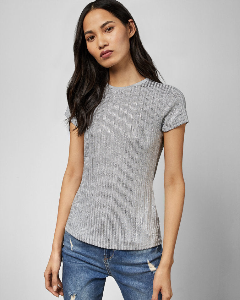 catrino metallic fitted t shirt