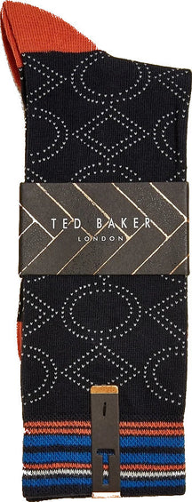 Ted Baker Tune Cotton Geo Socks - Men's