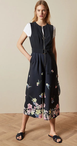 Ted Baker Cosetee Pergola Zip Front Jumpsuit - Women's