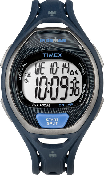 Timex Ironman Sleek 50 Lap Full Size Resin Strap - Blue
