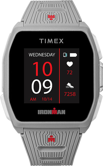 Timex IRONMAN R300 GPS 41mm Watch - Silicone Strap - Silver Tone