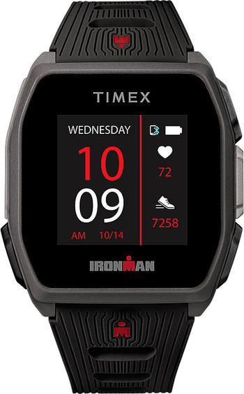 Timex IRONMAN R300 GPS 41mm Watch - Silicone Strap - Gray/Black