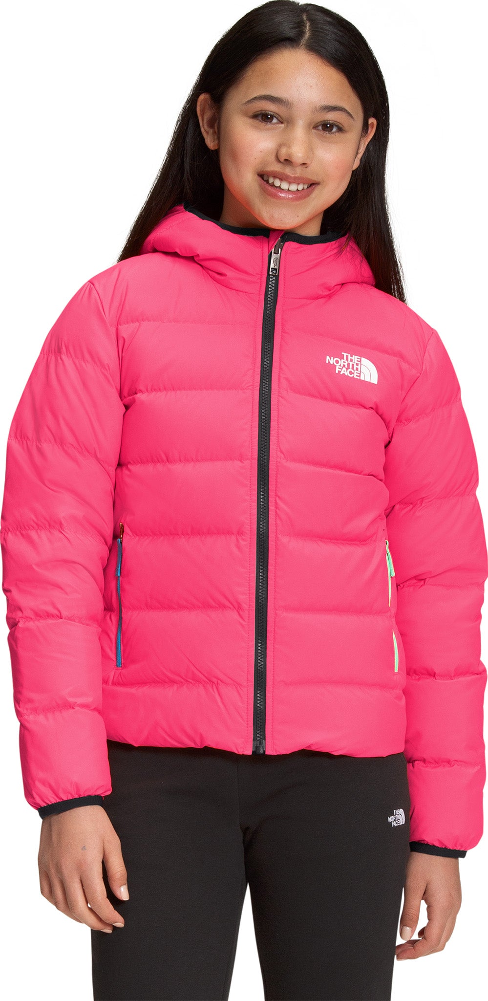The North Face Reversible North Down Hooded Jacket Girl's Altitude