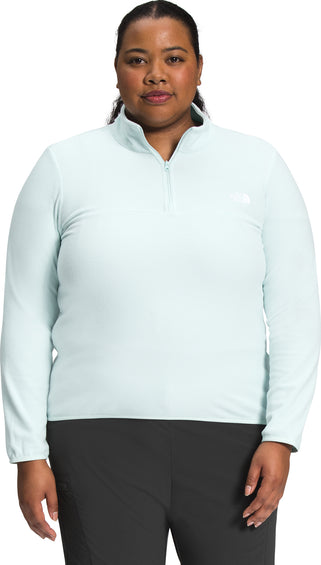 The North Face Tka Glacier 1/4 Zip Fleece Pullover - Plus Size - Women's