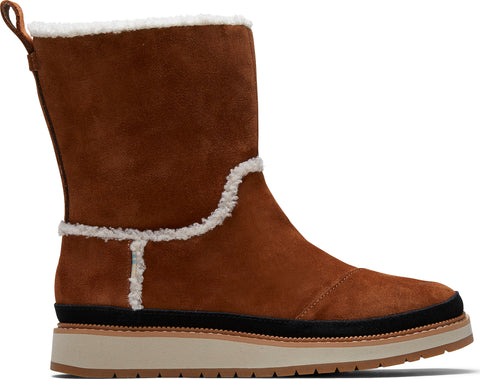 TOMS Water Resistant Cinnamon Suede Makenna Boots - Women's