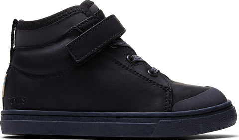 TOMS Black Synthetic Suede Tiny Cusco Sneakers - Toddler