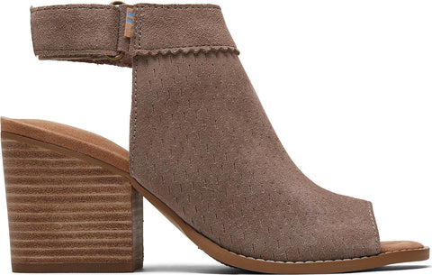 TOMS Grenada Perforated Suede Sandals - Women's
