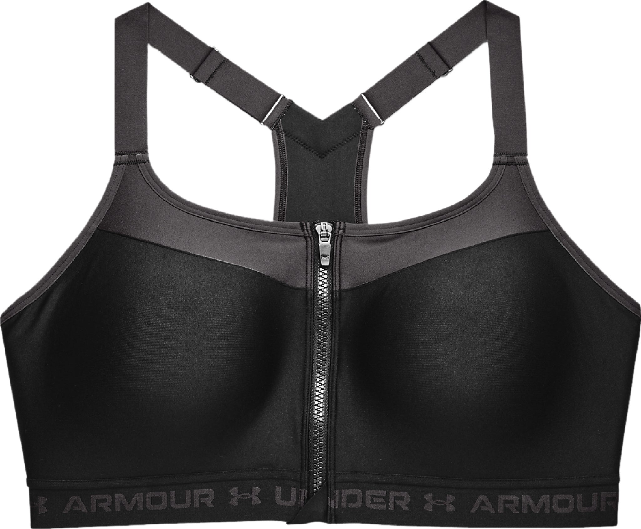 Under Armour Armour High Crossback Zip Sports Bra - Women's