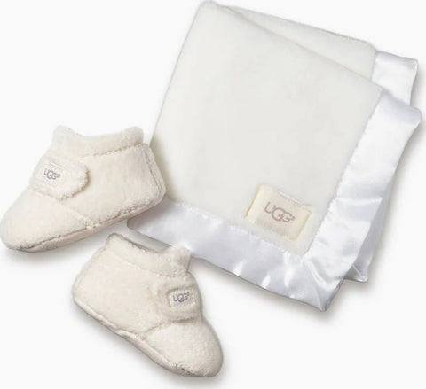 UGG Baby Bixbee Bootie And Lovey Blanket Kit - Infants