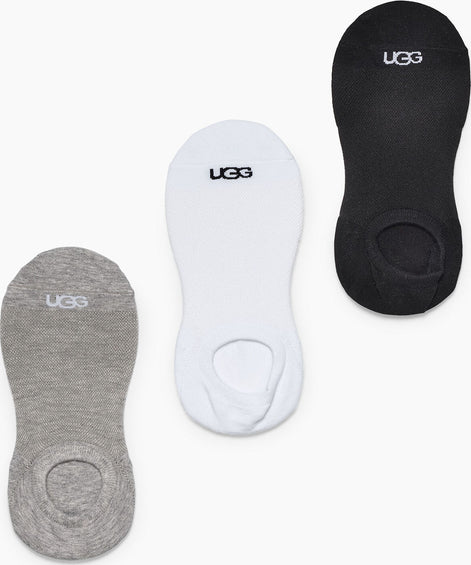 UGG Stela No Show 3 Pack Socks - Women's
