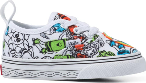 Vans Crayola Authentic Elastic Lace Shoes - Toddler