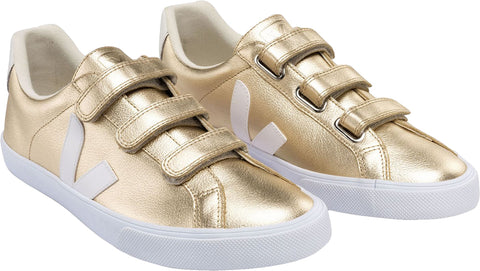 Veja 3-Lock Logo Leather Shoes - Women's