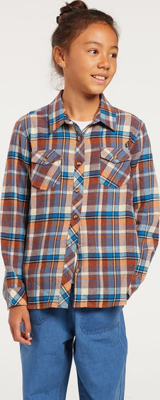 Volcom Getting Rad Plaid Long Sleeve Shirt - Girl's