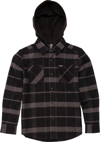 Volcom Shader Hooded Long Sleeve Shirt - Little Boy's