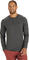 Vuori Ease Performance Long Sleeve Henley Top - Men's - Charcoal Heather