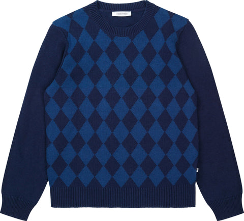 Wood Wood Beckett Argyle Jumper - Men's