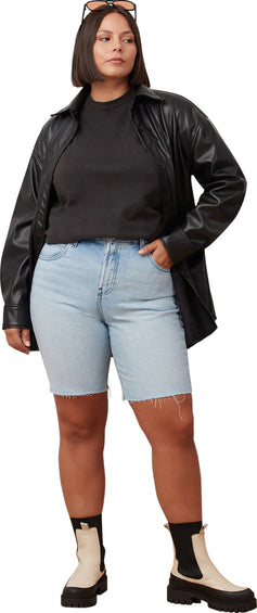 Yoga Jeans Chloe/Mia High Rise Straight Denim Shorts - Women's