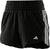 adidas Pacer Training 3-Stripes Woven High-Rise Short - Women's - Black - White