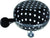 Basil Polka Dot Bell 80mm - Black - White Dots