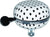 Basil Polka Dot Bell 80mm - White - Black Dots